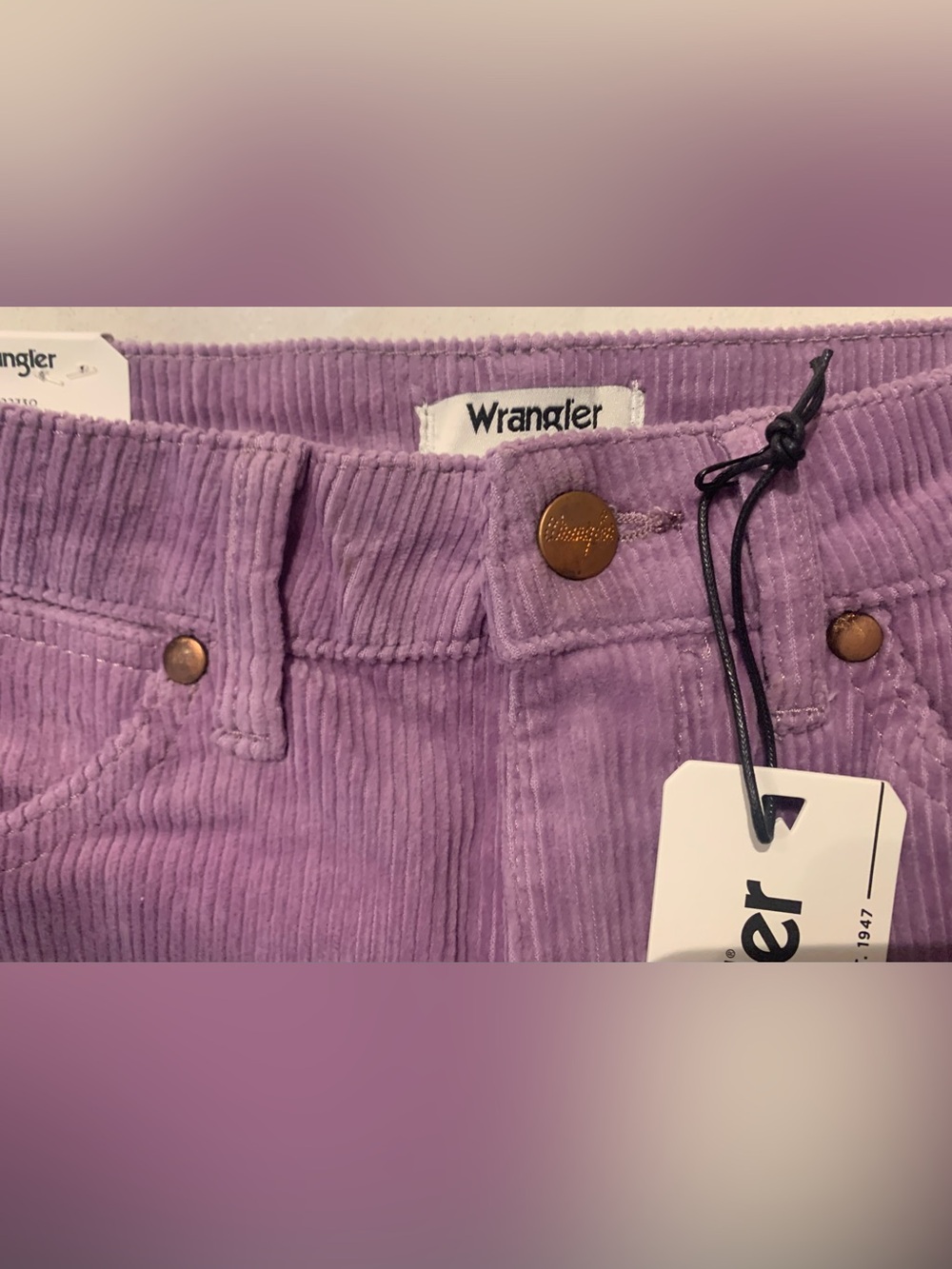 Wrangler Westward Corduroy Purple Bootcut Pants Urban Outfitters NWT - 24 X 32 - Picture 7 of 15
